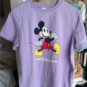 Disney Purple Mickey Mouse Short Sleeve Tee